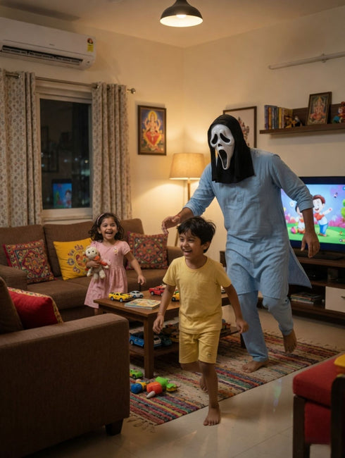 Scream Skeleton Ghost Mask Adult & Kids Fancy Dress Costume Accessory for Halloween