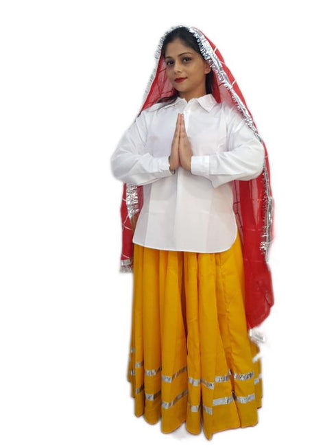 BookMyCostume Haryana State Traditional Thel Costume for Girls and Women