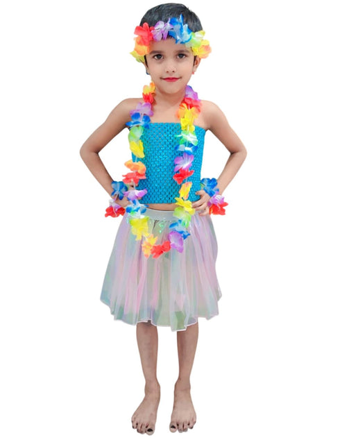 Hawaiian Hula Fancy Dress Costume for Girls and Females
