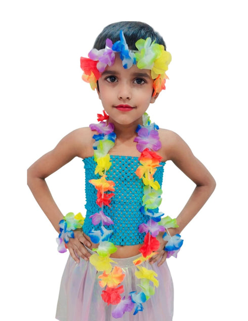 Hawaiian Hula Fancy Dress Costume for Girls and Females