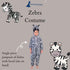 BookMyCostume Zebra African Equids Animal Kids Fancy Dress Costume | Black & White