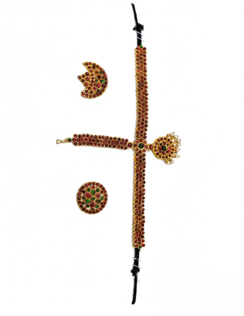 Complete Heavy Jewellery 10 Pcs Set Accessory for Girls Kids & Adult Fancy Dress Costume