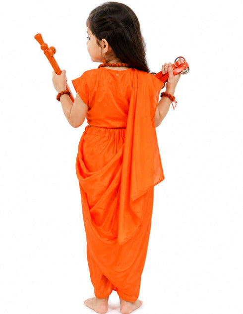 Meera Mirabai Krishna Lover and Devotee Kids Fancy Dress Costume for Girls & Women