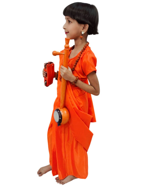 BookMyCostume Meera Mirabai Krishna Lover and Devotee Kids Fancy Dress Costume for Girls & Women