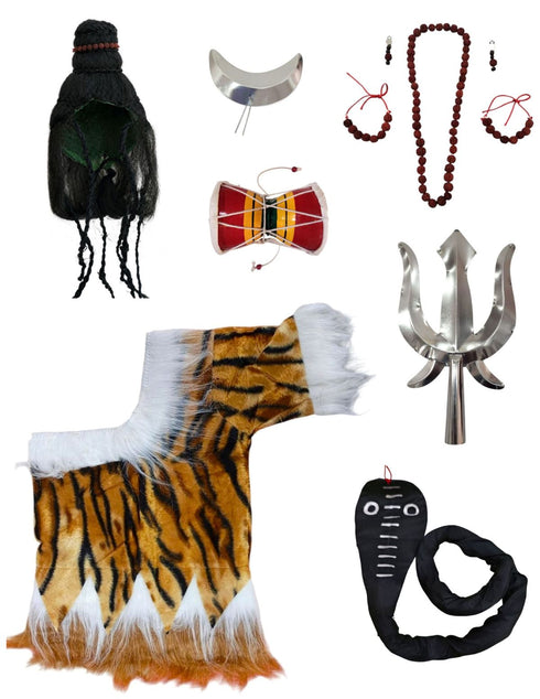 Lord Shiva Shankar Bhagwan Hindu God Kids & Adults Fancy Dress Costume - Premium