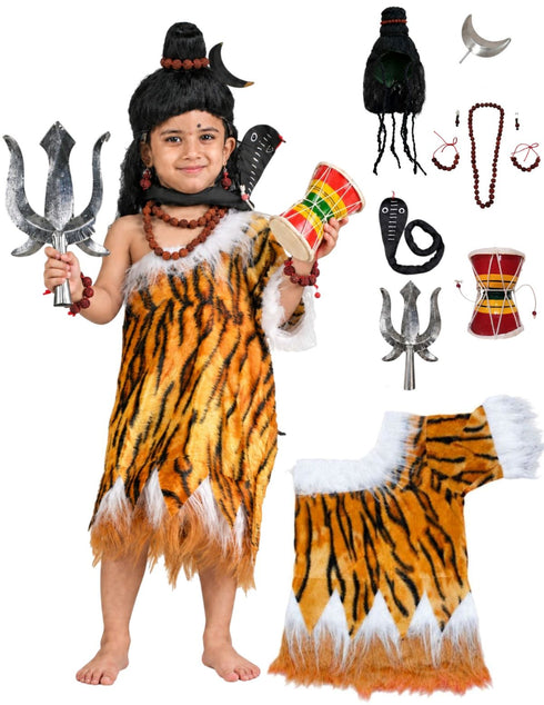 Lord Shiva Shankar Bhagwan Hindu God Kids & Adults Fancy Dress Costume - Premium