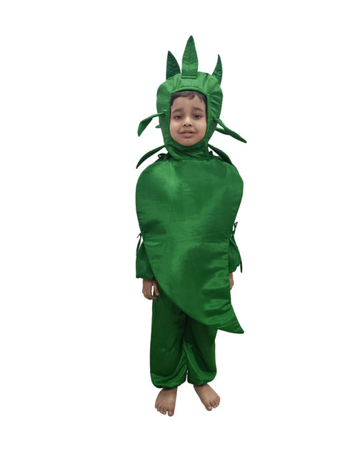 BookMyCostume Green Chilli Hari Mirch Vegetable Kids Fancy Dress Costume