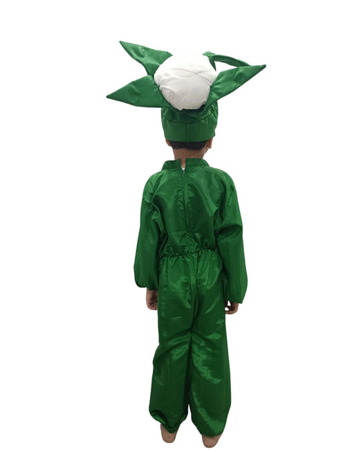BookMyCostume Cauliflower Phool Gobhi Vegetable Kids Fancy Dress Costume