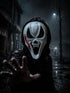 Skeleton Ghost Red Patch Mask Adult & Kids Fancy Dress Costume Accessory | Halloween