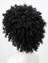 Black Curly Hair Wig Unisex Adult & Kids Fancy Dress Costume Accessory