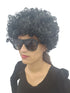 Black Curly Hair Wig Unisex Adult & Kids Fancy Dress Costume Accessory