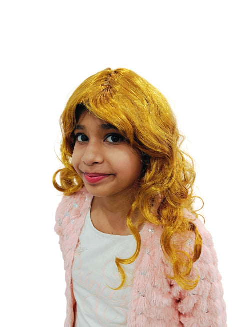 Buy Golden Blonde Color Foreigner Long Hair Wig for Girls and Women Fancy Dress Costume Accessory