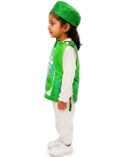 Original Green Hand Wash Sanitizer Corona Protection Kids Fancy Dress Costume