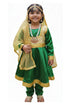 BookMyCostume Kathak Indian Classical Dance Costume for Girls | Kids Adult With Heavy Jewelry Set