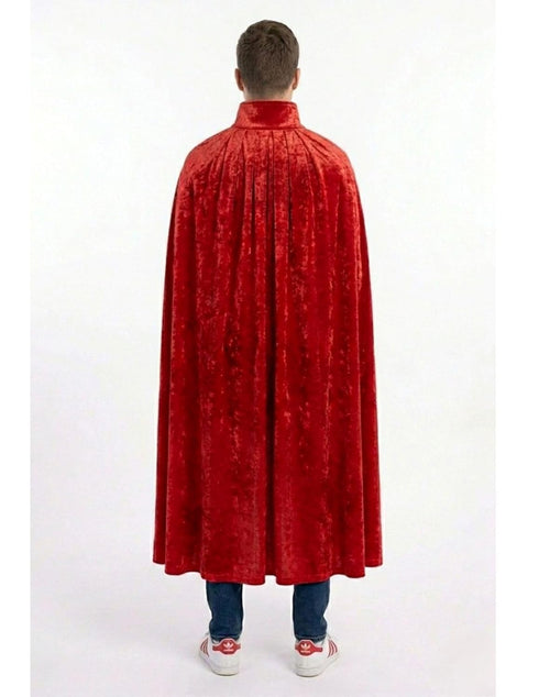 Buy Red Dracula Vampire Cape Premium Cloak Halloween Party Costume Accessory For Men | Boys | Adults