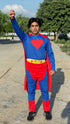 Supreme Man Superhero Halloween Theme Party Costume for Men | Boys | Adults - Regular