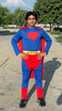 Supreme Man Superhero Halloween Theme Party Costume for Men | Boys | Adults - Regular