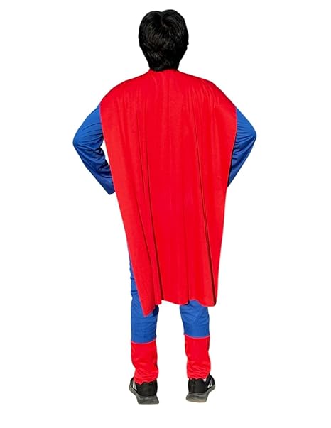 Supreme Man Superhero Halloween Theme Party Costume for Men | Boys | Adults - Regular