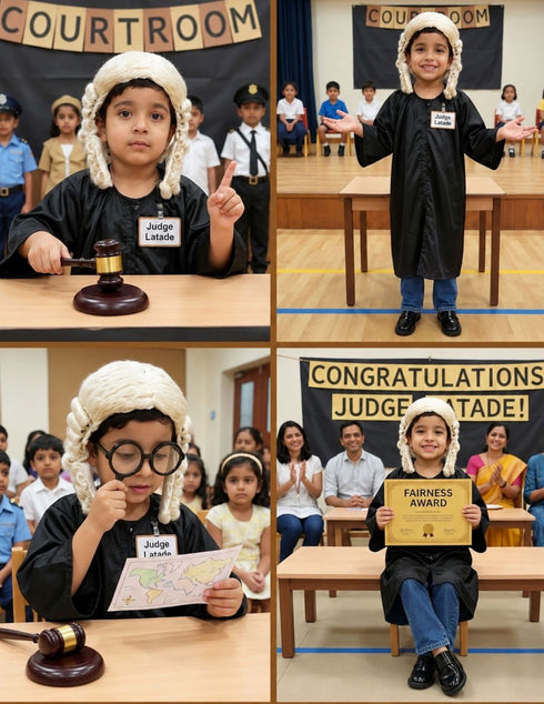 Judge Barrister Kids Fancy Dress Costume