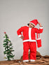 Santa Boy Costume Set of 4 (Jacket, Bottom, Bag, & Cap) Kids & Adults Christmas Costume
