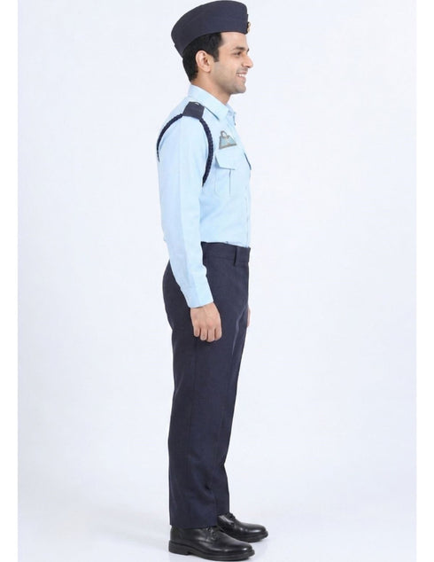 Indian Air Force Defense Pilot Uniform Kids Fancy Dress Costume - Blue