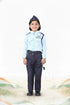 Indian Air Force Defense Pilot Uniform Kids Fancy Dress Costume - Blue