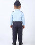 Indian Air Force Defense Pilot Uniform Kids Fancy Dress Costume - Blue