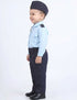Indian Air Force Defense Pilot Uniform Kids Fancy Dress Costume - Blue