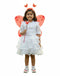 Fairy Angel with Red Wings Girls Kids Fancy Dress Costume