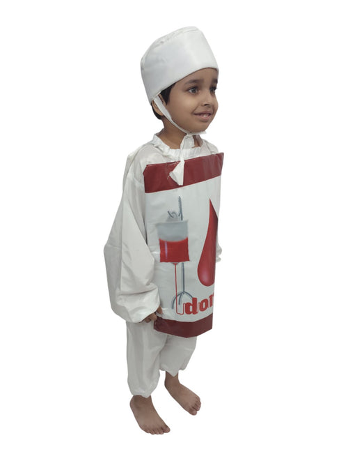 Donate Blood Save Life Social Awareness Message Kids Fancy Dress Costume