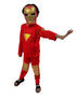The Red Yellow Superhero Kids Fancy Dress Costume - Standard