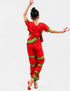 Bharatanatyam Saree Indian Classical Dance Costume for Girls | Kids & Adult Fancy Dress Costume