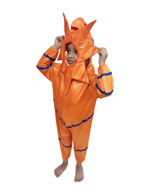 StarFish Star Fish Orange Golden Aquatic Animal Kids Fancy Dress Costume