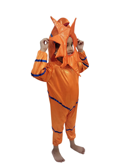 StarFish Star Fish Orange Golden Aquatic Animal Kids Fancy Dress Costume