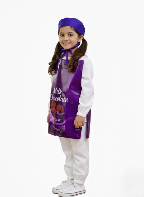 Milk Chocolate Sweet Kids Fancy Dress Costume