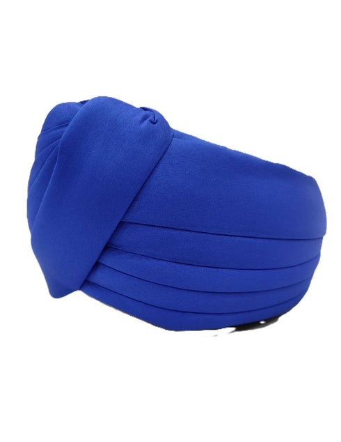 Blue Punjabi Pagdi Sardar Ji Indian Traditional Turban Costume Accessory for Boys and Men 8-14 Years