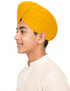 Yellow Punjabi Pagdi Sardar Ji Indian Traditional Turban Costume Accessory for Boys and Men 8-14 Years