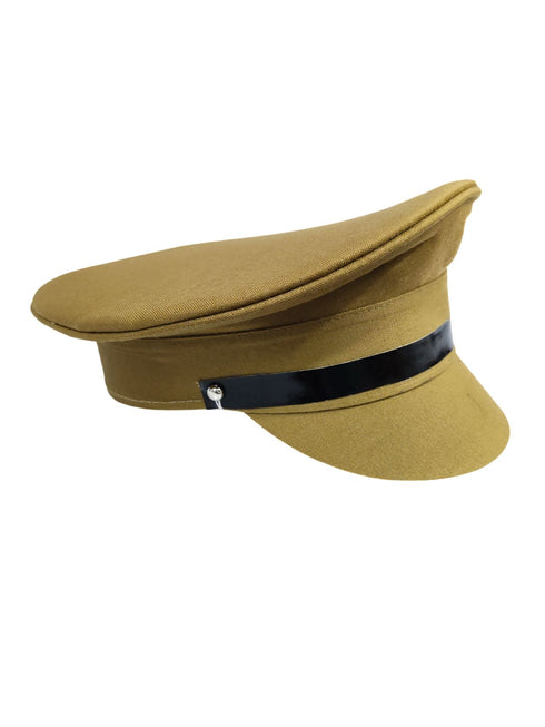 Police Inspector Commissioner Khakhi Cap for Boys and Men