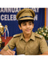 Police Inspector Commissioner Khakhi Cap for Boys and Men