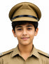 Police Inspector Commissioner Khakhi Cap for Boys and Men
