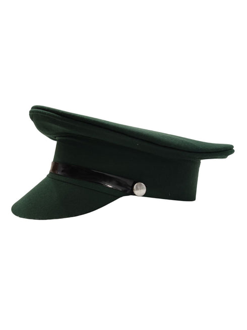 Army Soldier General Green Cap Fancy Dress Costume Accessory for Boys and Men