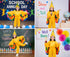 Yellow Bird Macaw With Multicolor Wings Kids Fancy Dress Costume