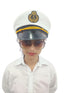 Buy White Navy Air Force Pilot Officer Cap Accessory for Boys Kids Adult Fancy Dress Costume
