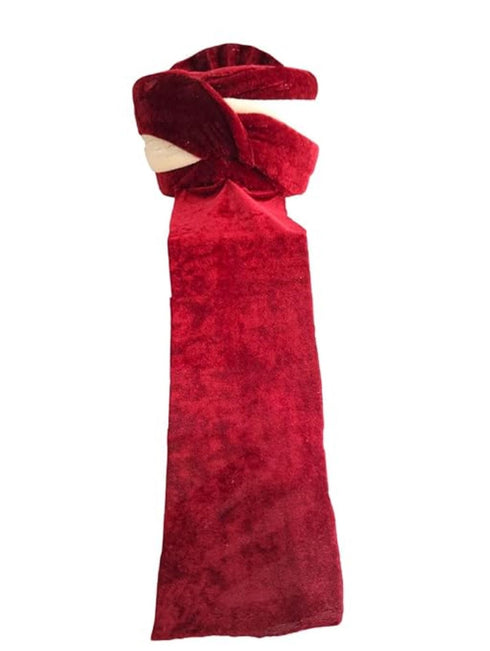 Maroon Indian Dulha Pagdi Safa with Brooch Indian Wedding Groom Turban - Adults