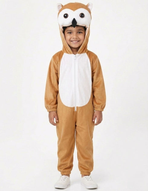 Owl Ullu Nocturnal Bird Kids Fancy Dress Costume