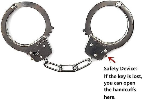 Prisoner Handcuffs Light Metal Hathkadi Working Lock & Parts Fancy Dress Costume Accessory