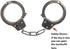 Prisoner Handcuffs Light Metal Hathkadi Working Lock & Parts Fancy Dress Costume Accessory