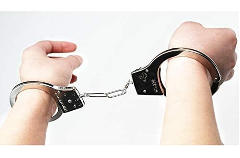 Prisoner Handcuffs Light Metal Hathkadi Working Lock & Parts Fancy Dress Costume Accessory
