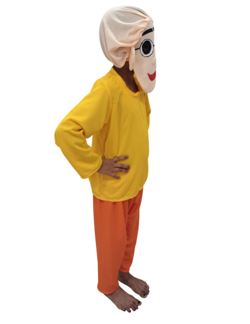 Patlu Indian Cartoon Character Kids Fancy Dress Costume for Boys