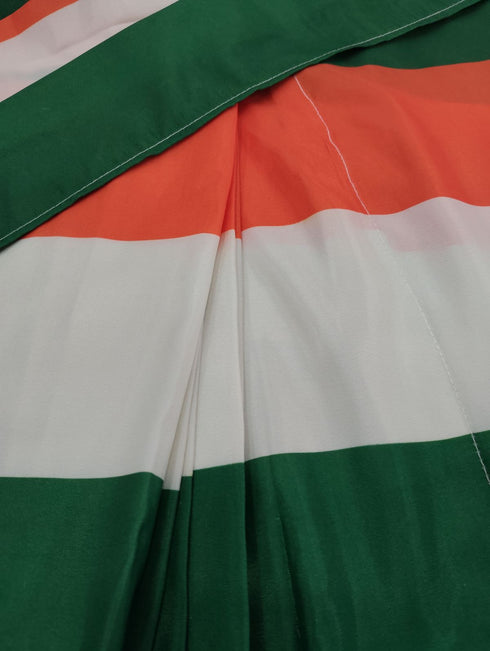 BookMyCostume Tricolour Saree Indian Patriotic Independence Day for Girls Fancy Dress Costume